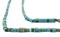 Blue Turquoise Heishi Bead Strands: Authentic Afghan Handcrafted Stone Beads, 15 Inch, 240 Count